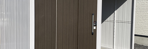 物置の鍵が回らない